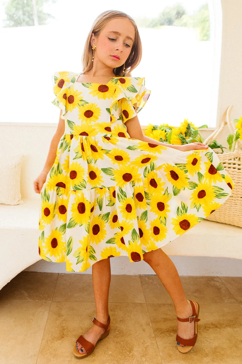 Mini Trixie Dress in Sunflower - FINAL SALE