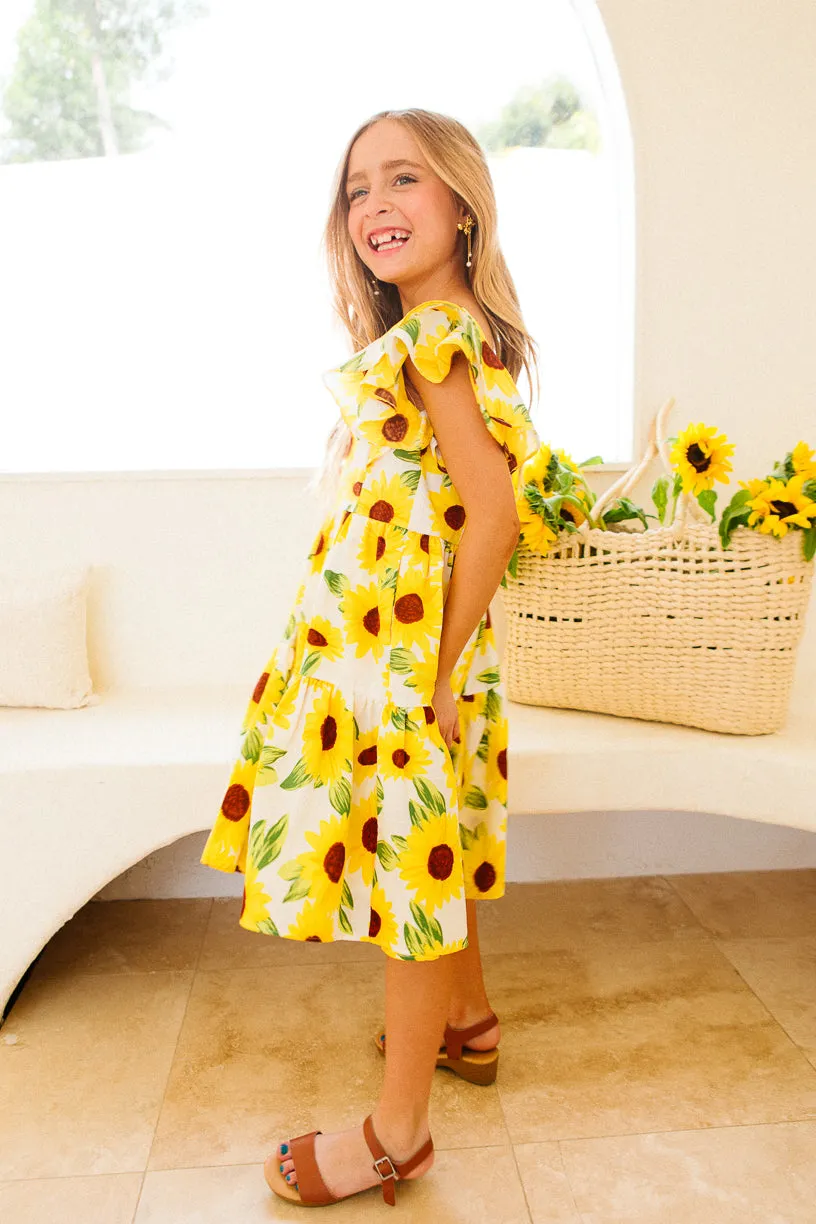 Mini Trixie Dress in Sunflower - FINAL SALE
