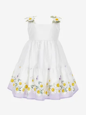 Monnalisa Baby Girls Daisy Sundress in White