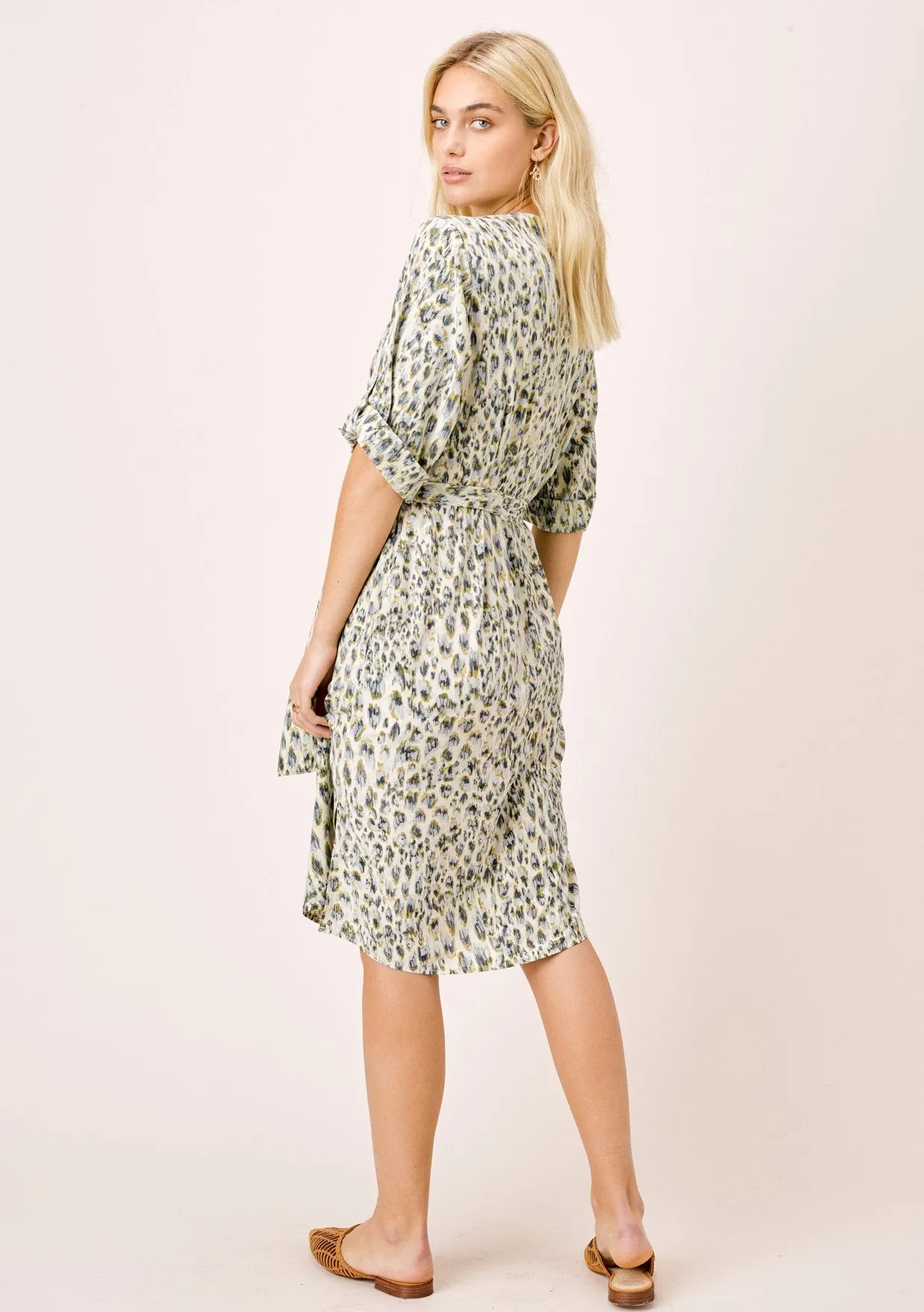 Myla Animal Print Midi Dress