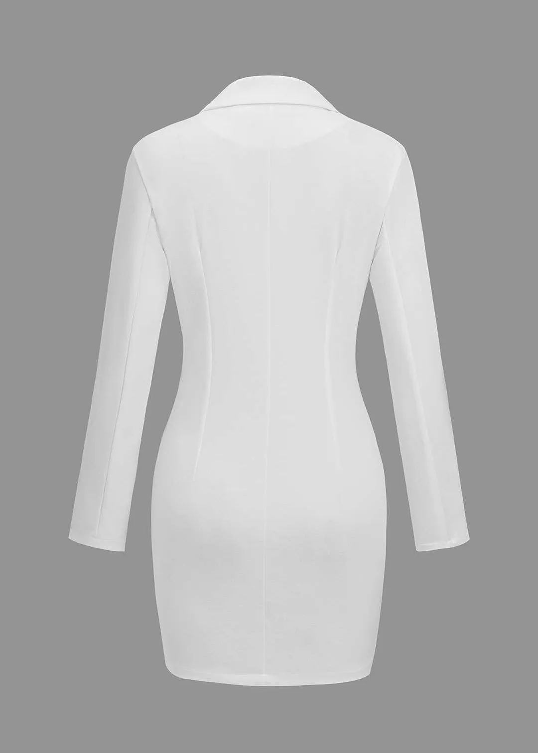 Myrna Lapel Collar Mini Dress