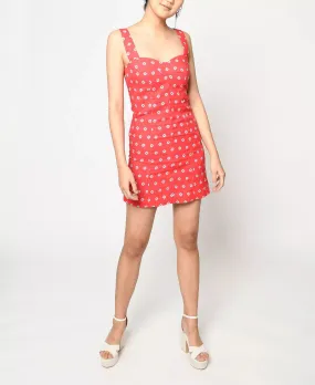 NICOLE MILLER Women's Sunset Star Linen Mini Dress