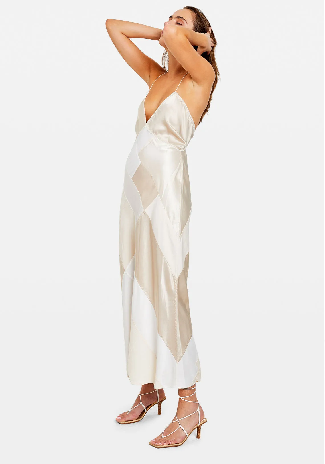PATCHWORK MAXI DRESS