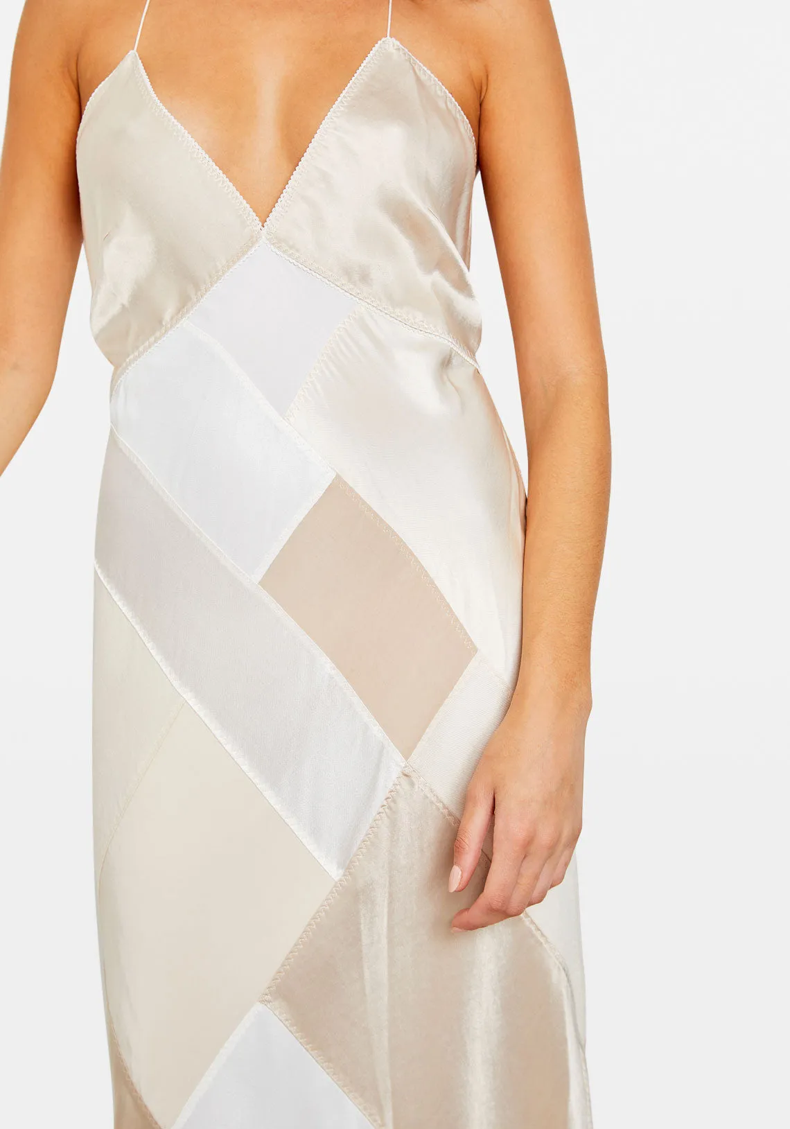 PATCHWORK MAXI DRESS