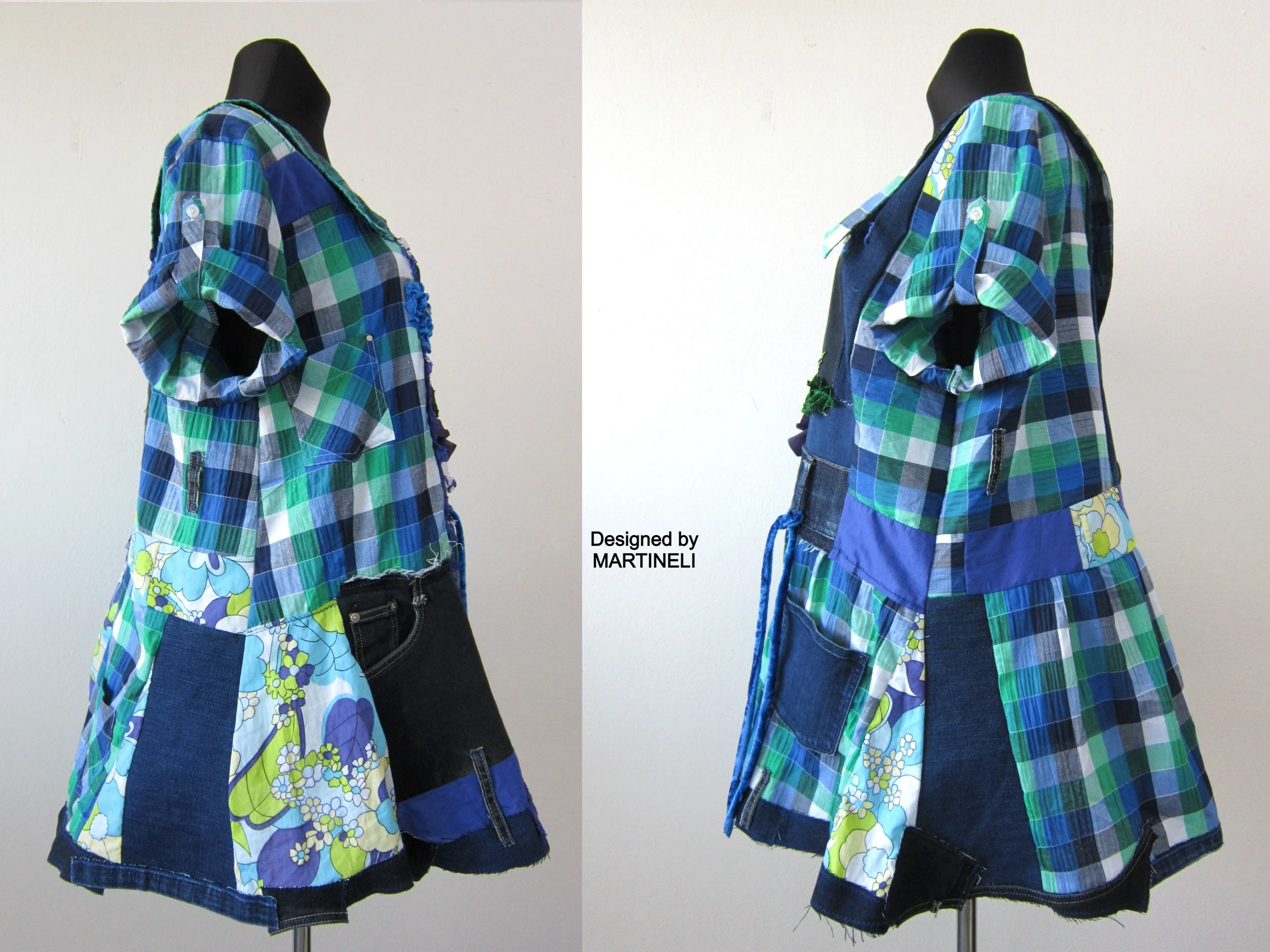 Plus Size Denim Shirt Dress,2X Boho Summer Top