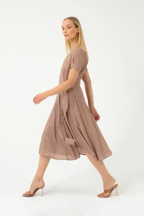 POLKA DOT MIDI DRESS