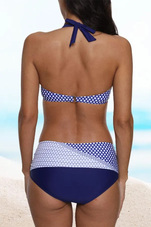 Polka Dot Retro Twisted Bikini