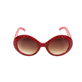 Retro Rock Red Polkadot Costume Sunglasses Adult