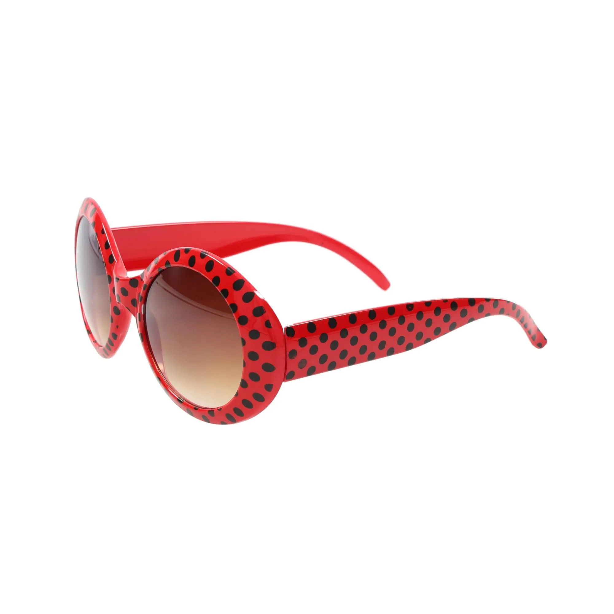 Retro Rock Red Polkadot Costume Sunglasses Adult