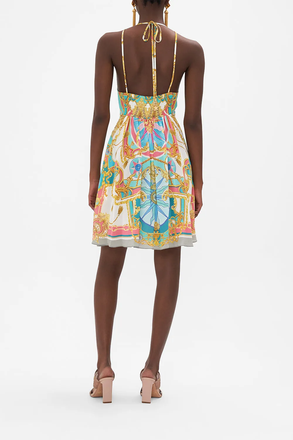 SHORT FLARED DRESS WITH HARDWARE SAIL AWAY WITH ME