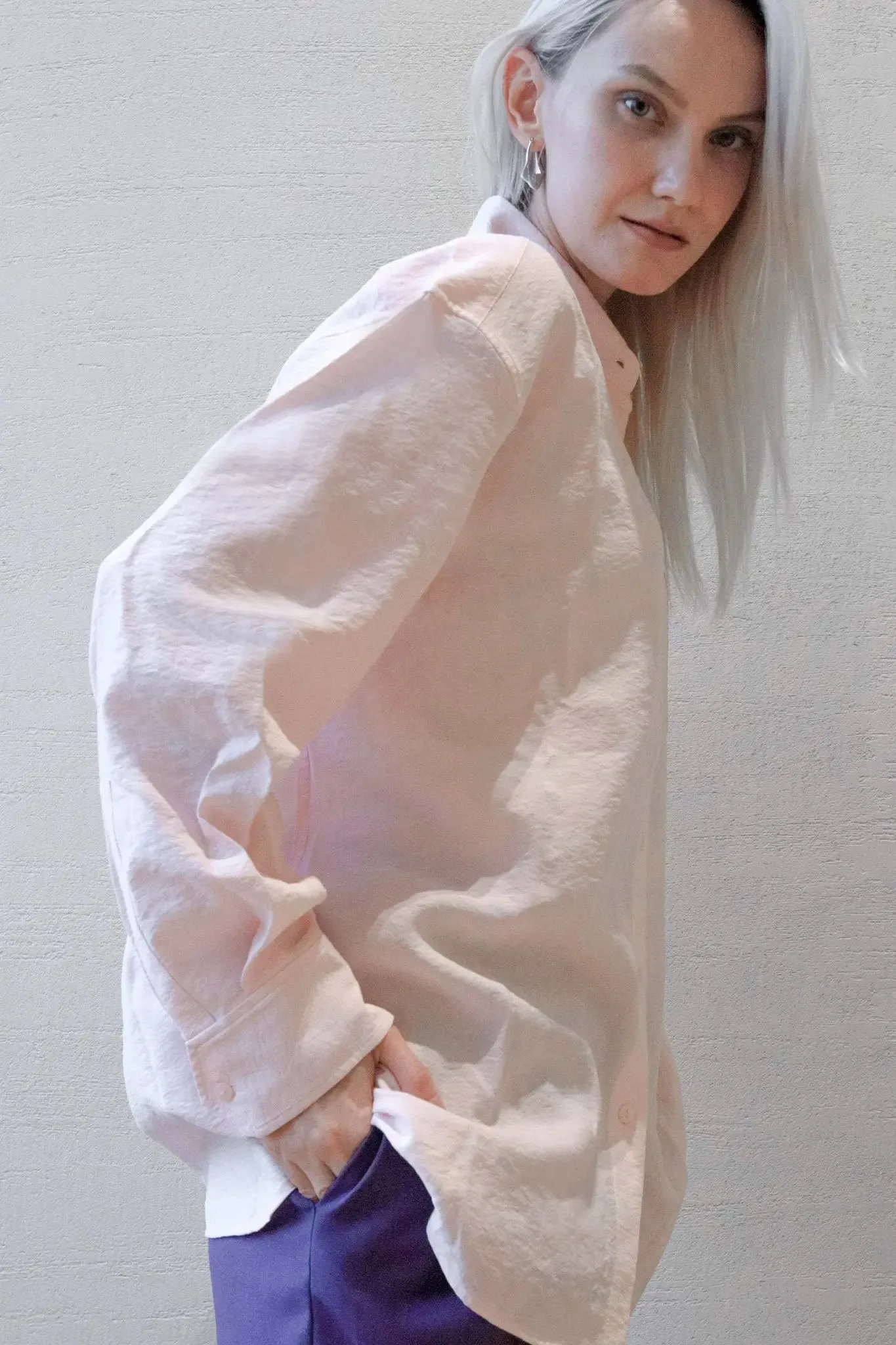 Silk Button Down Shirt
