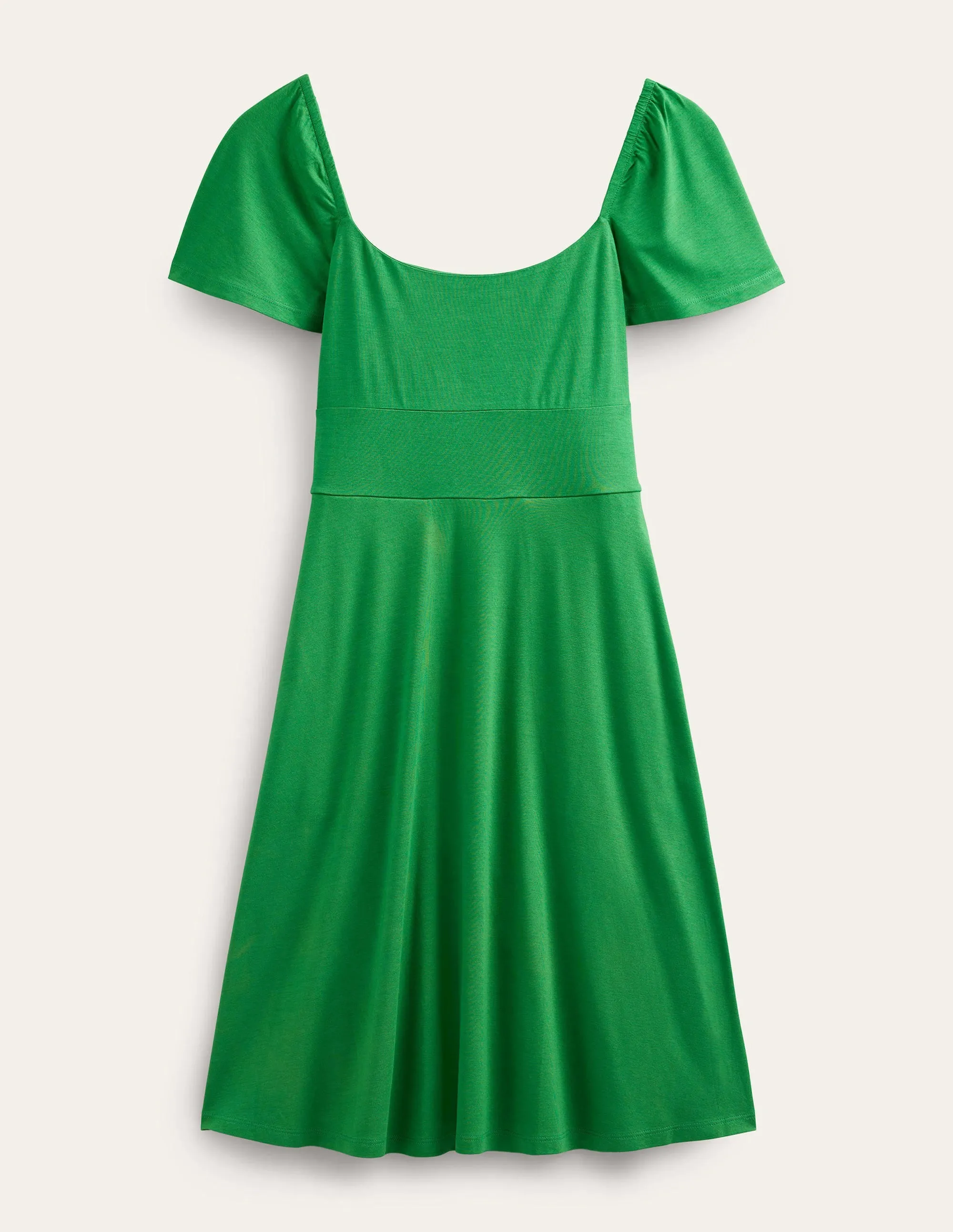 Square Neck Jersey Mini Dress-Rolling Hills