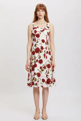 ST | Rose Crepe Midi Dress