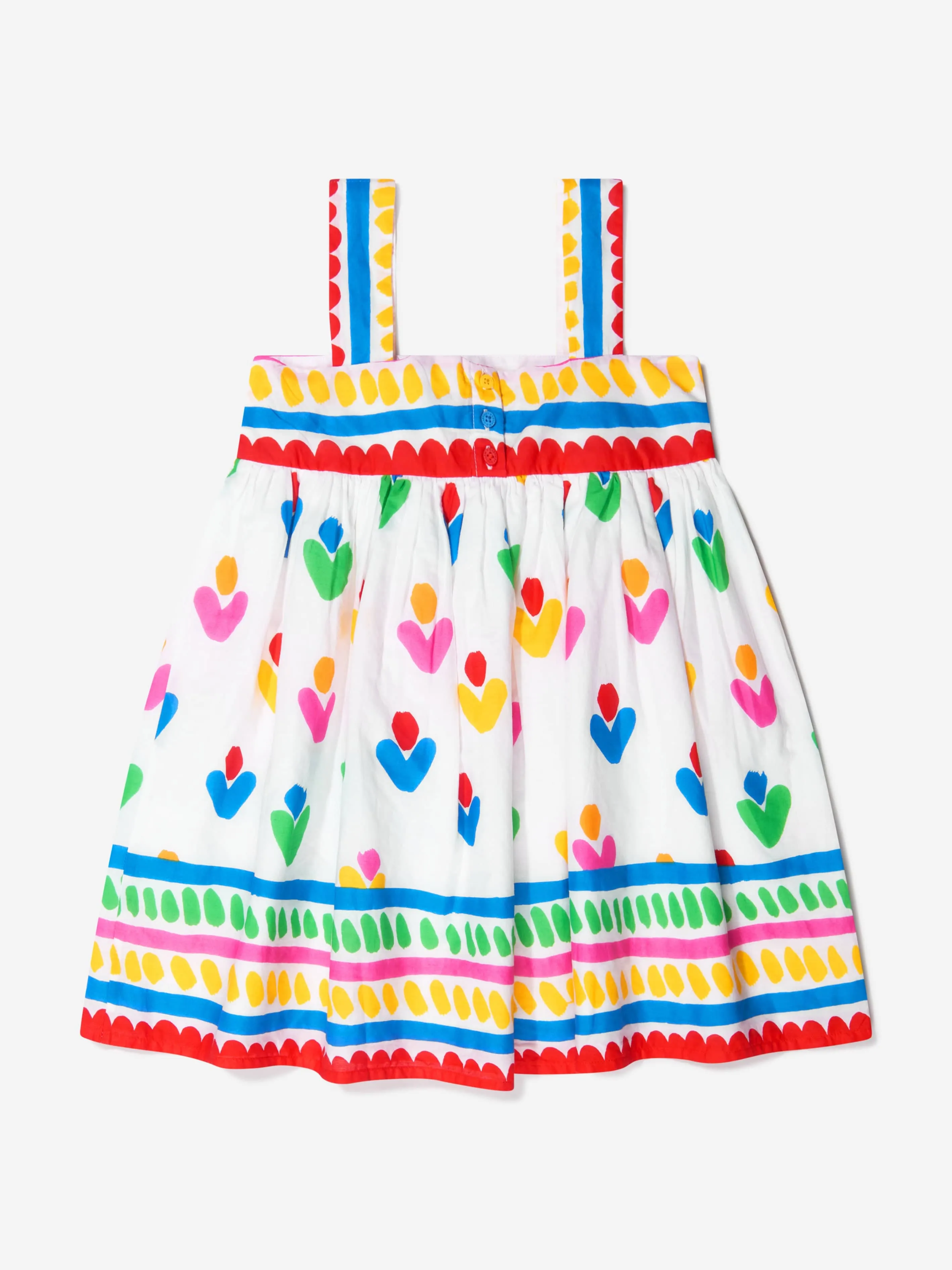 Stella McCartney Girls Cotton Voile Flower Sun Dress