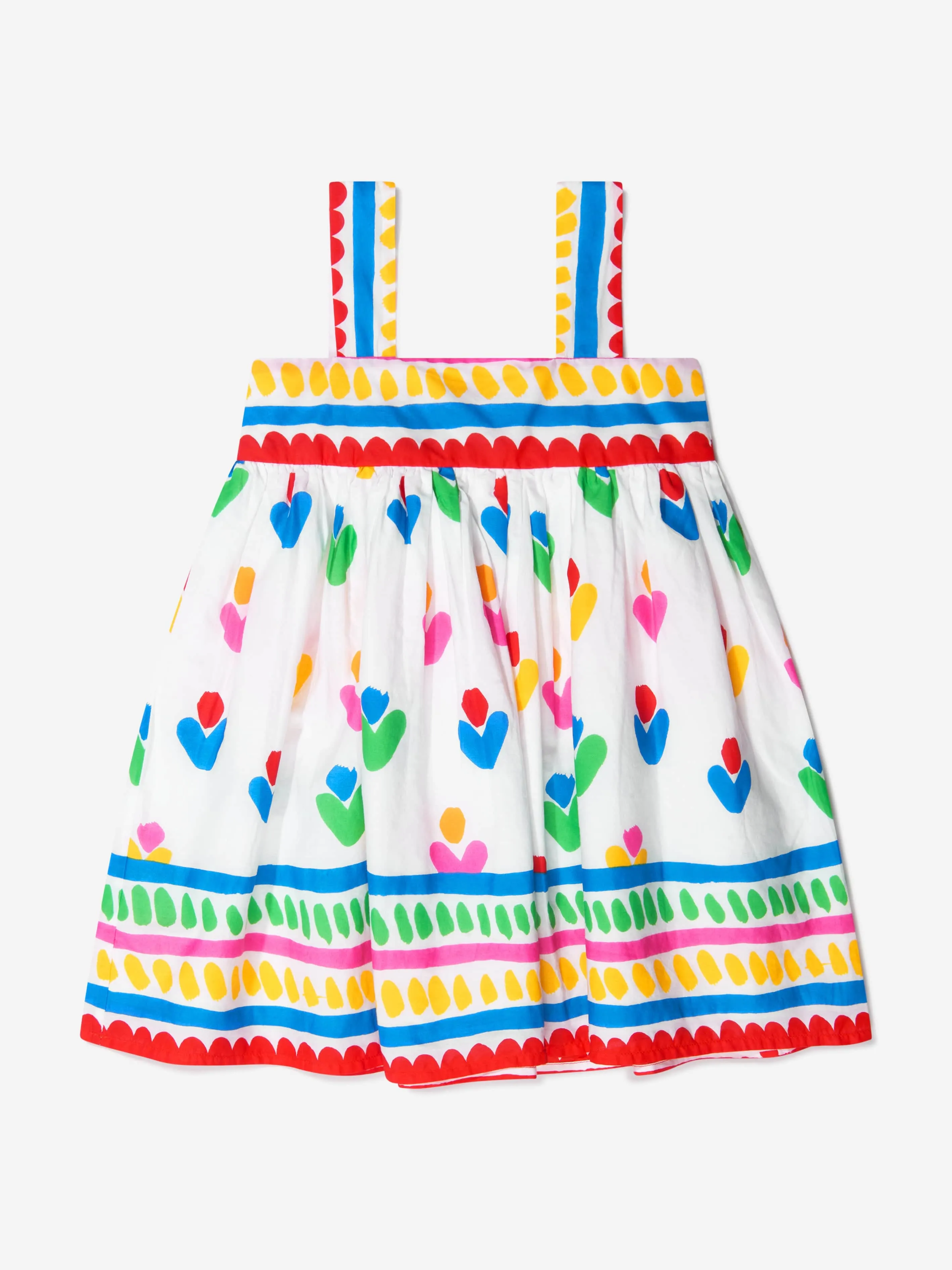 Stella McCartney Girls Cotton Voile Flower Sun Dress