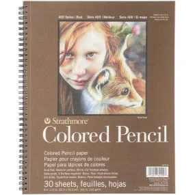 Strathmore Coloured Pencil Spiral Paper Pad 9"X12" 30 Sheets