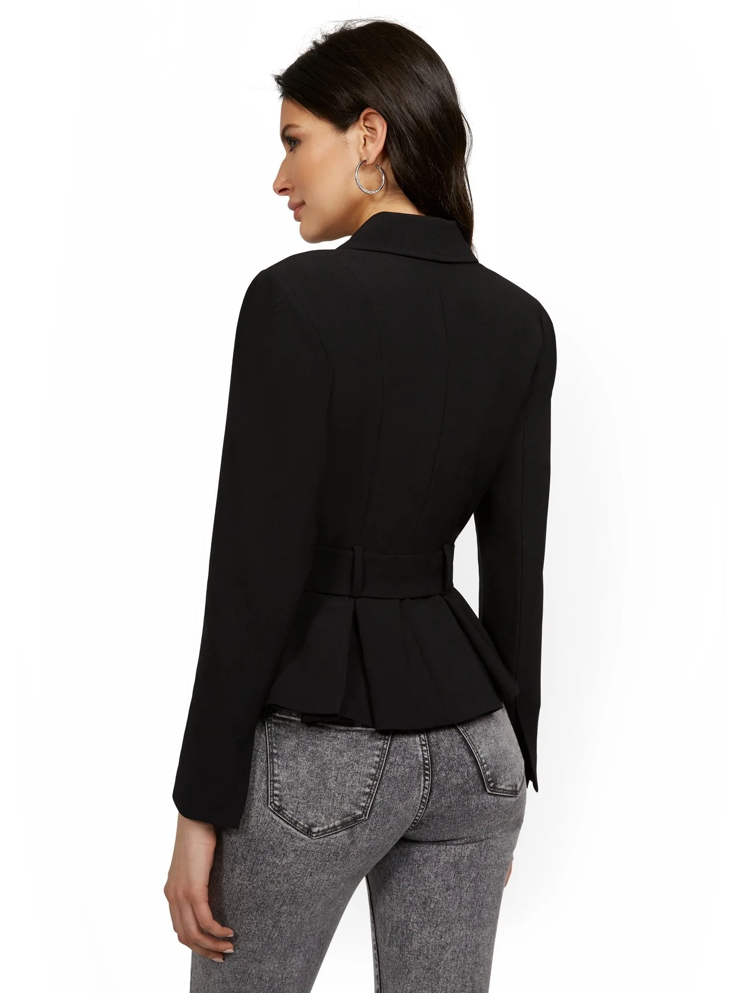 Tall Belted Peplum Jacket