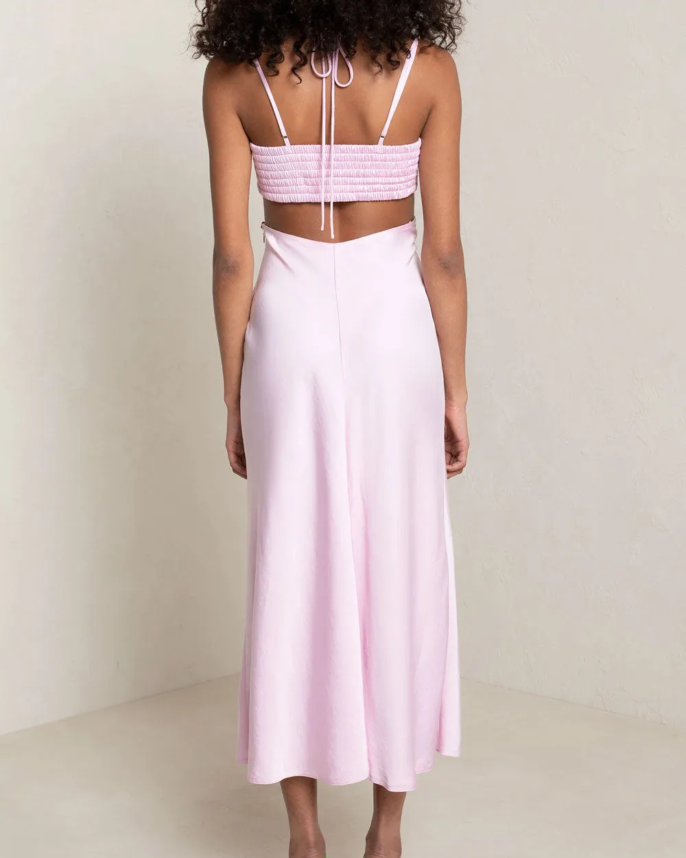 Tuberose Sienna Halter Neck Midi Dress