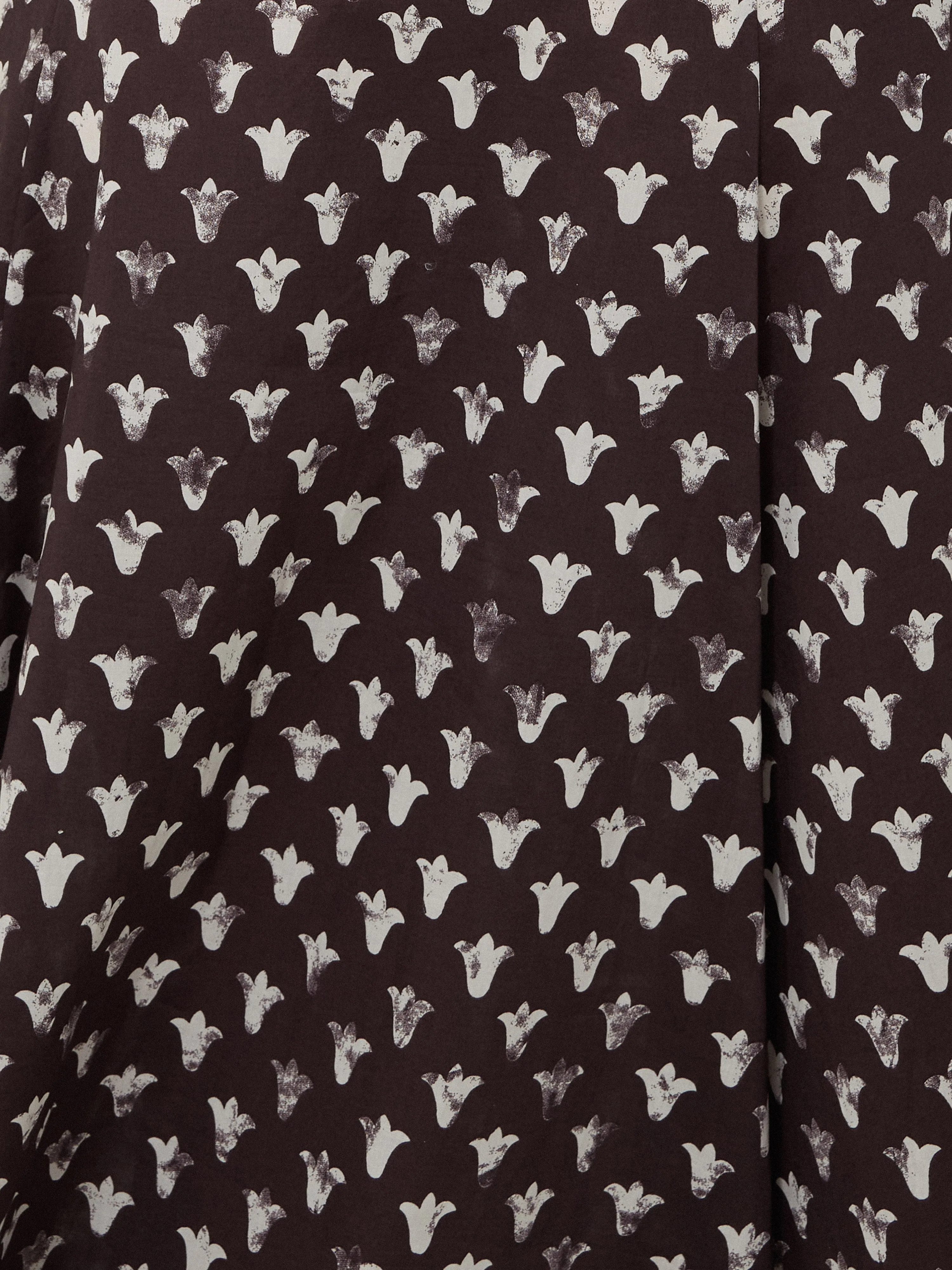 Tulip Voile Midi Dress | Oxblood