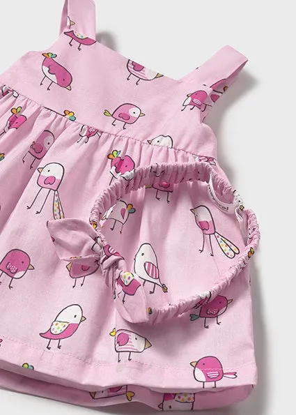 Twirly Bird Pink Sundress