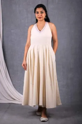 Urmul Desert Crafts-  "Sankhu Dress" Halter Neck Handloom Dress