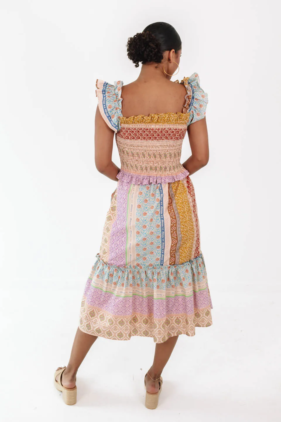 Vintage Days Midi Dress - Cream