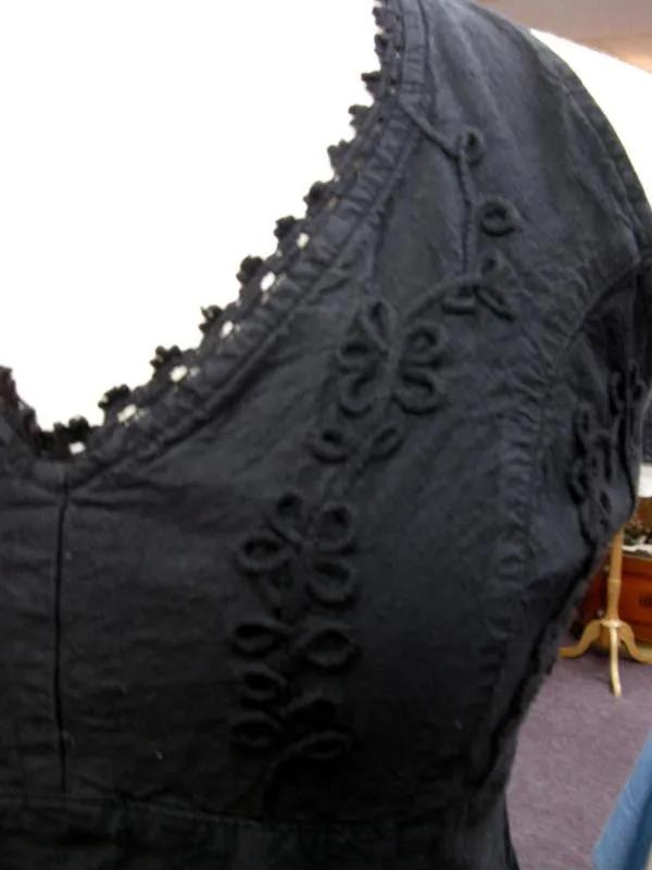 Women's Cantina Collection Dress: Halter Style with Ruffle Hem Black