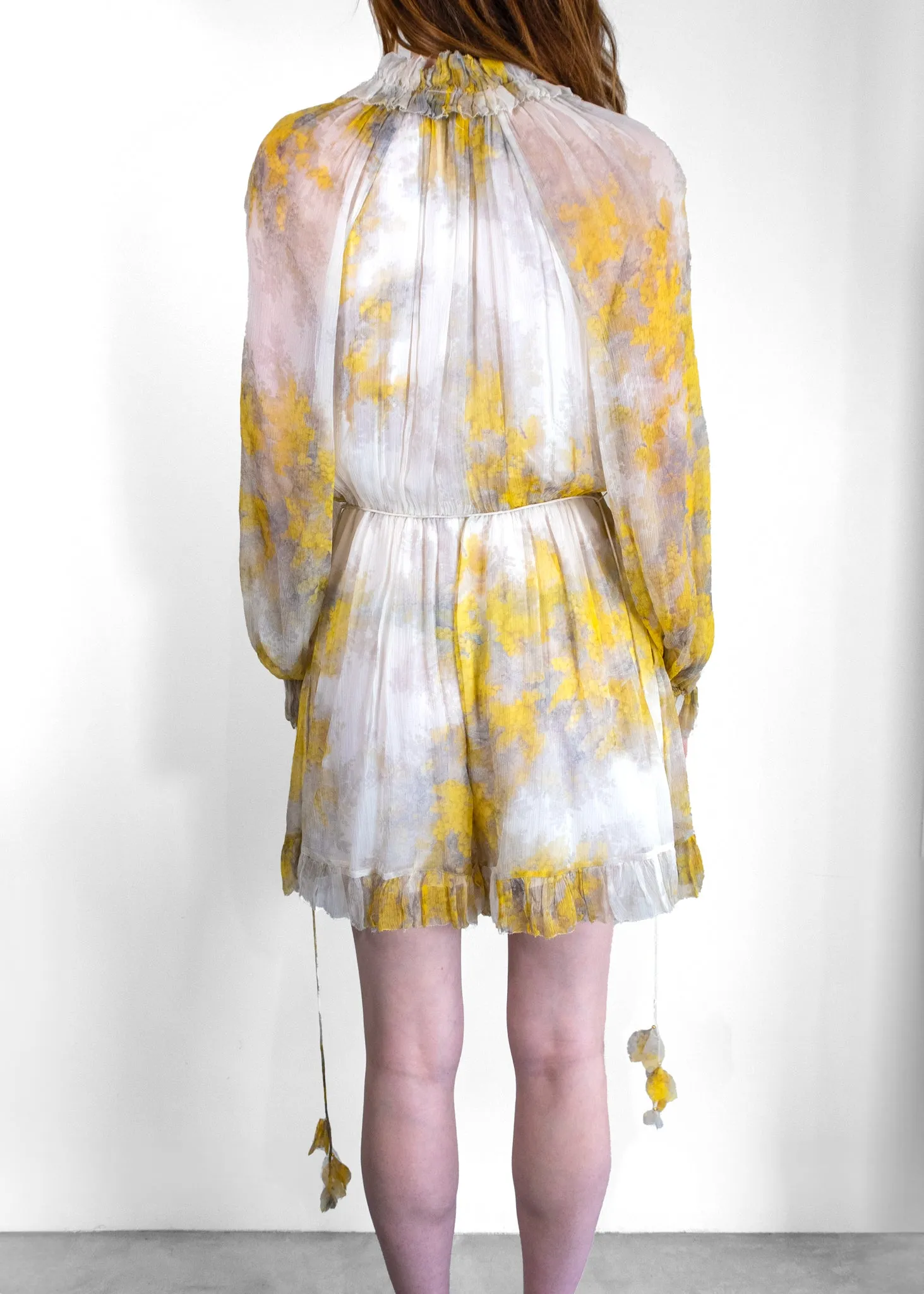 Zimmermann Wattle Ruffle-trim Mini Dress