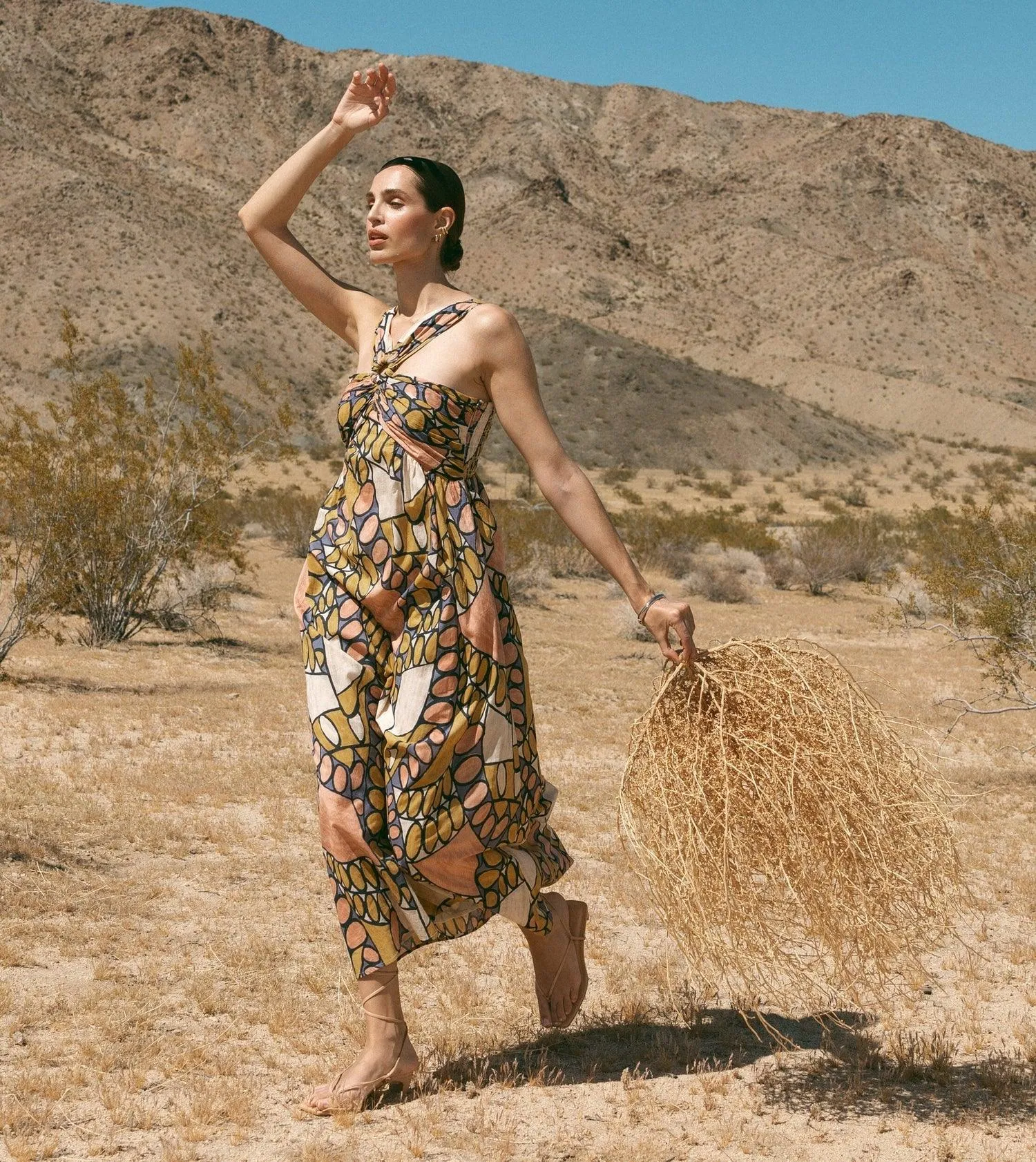 Zola Maxi Dress Saguaro Print