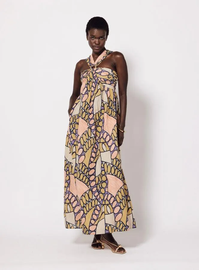 Zola Maxi Dress Saguaro Print