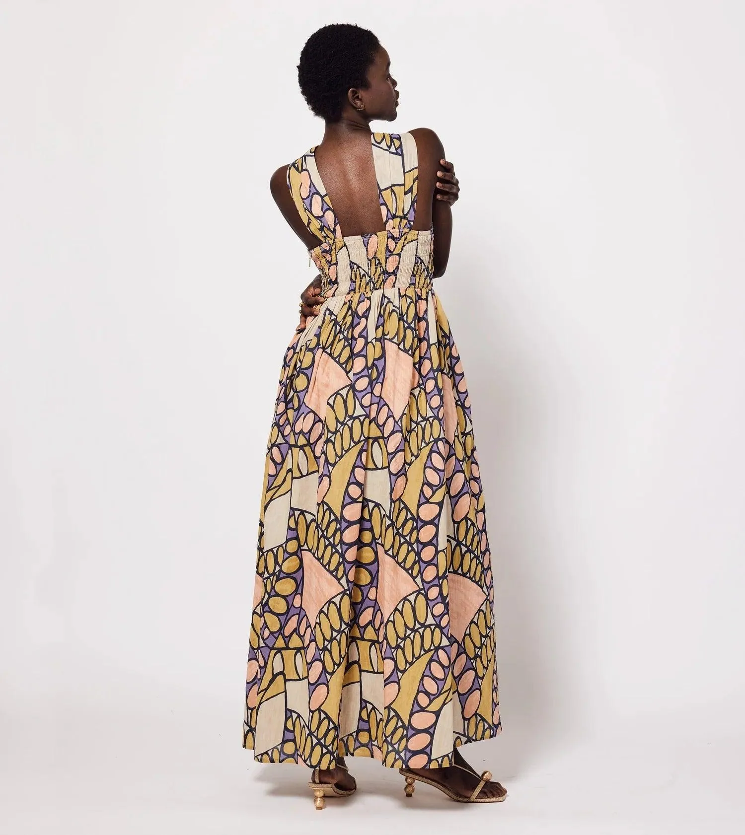 Zola Maxi Dress Saguaro Print