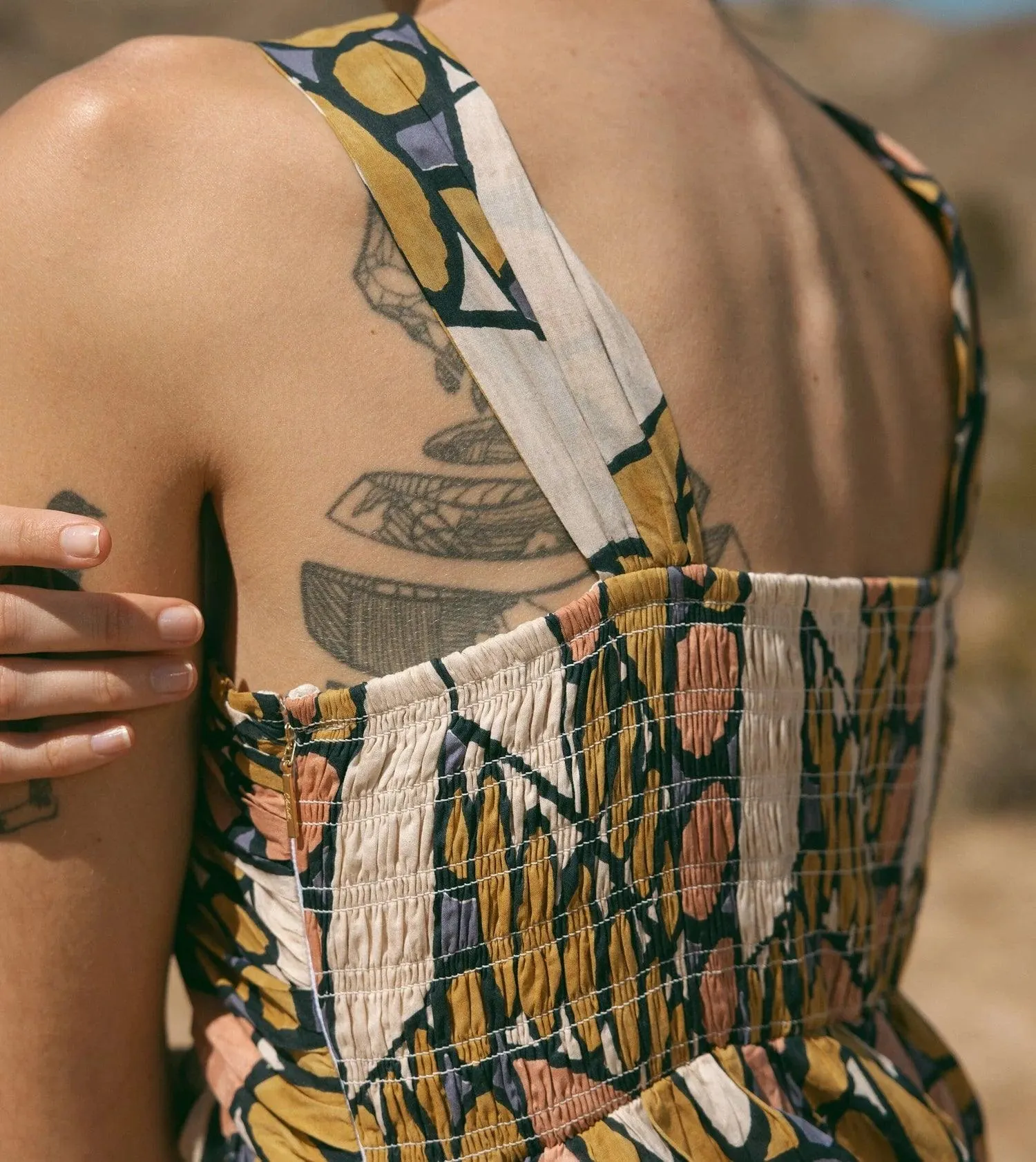 Zola Maxi Dress Saguaro Print