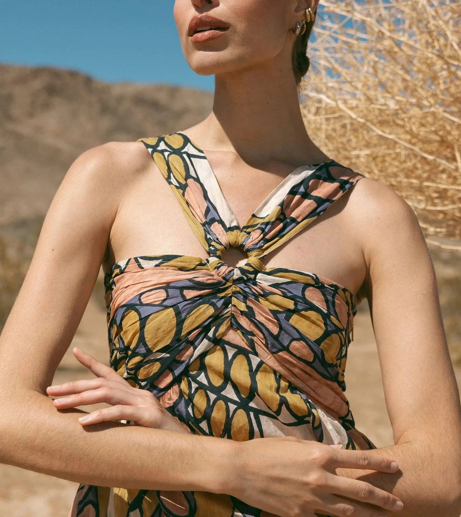 Zola Maxi Dress Saguaro Print