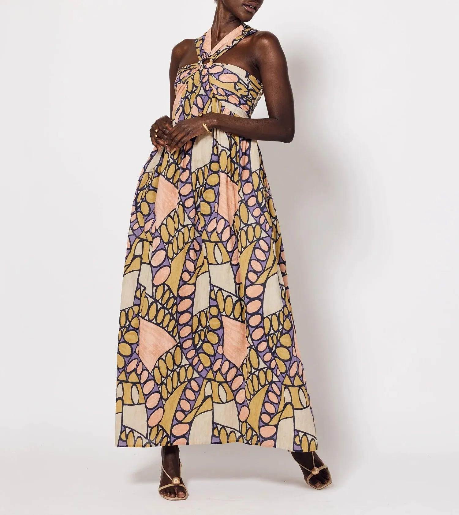Zola Maxi Dress Saguaro Print